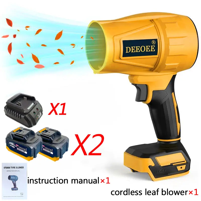 DEEOEE Turbo Jet Blower, Cordless Dust Air Blower, Portable Super Power Leaf Blower, Handheld Car Dust Cleaning Drying, Snow Removal, Outdoors