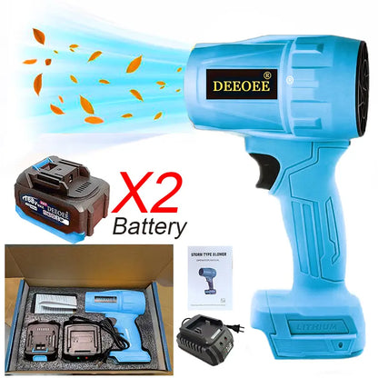 DEEOEE Turbo Jet Blower, Cordless Dust Air Blower, Portable Super Power Leaf Blower, Handheld Car Dust Cleaning Drying, Snow Removal, Outdoors