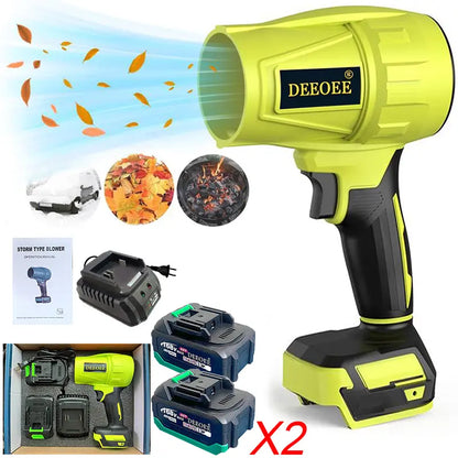 DEEOEE Turbo Jet Blower, Cordless Dust Air Blower, Portable Super Power Leaf Blower, Handheld Car Dust Cleaning Drying, Snow Removal, Outdoors