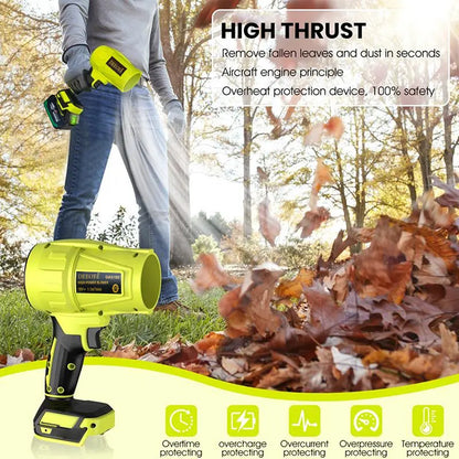 DEEOEE Turbo Jet Blower, Cordless Dust Air Blower, Portable Super Power Leaf Blower, Handheld Car Dust Cleaning Drying, Snow Removal, Outdoors