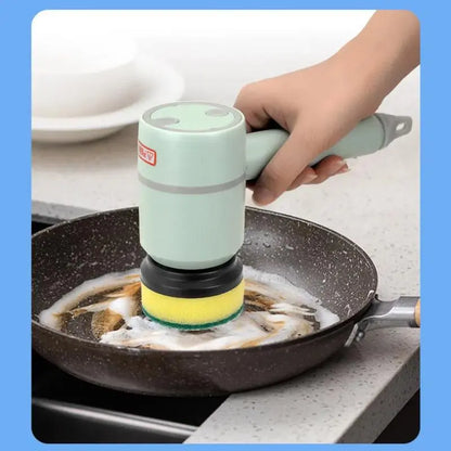 Rechargeable Electric Floor Scrubber with 5 Brush Heads for Efficient and Easy Cleaning