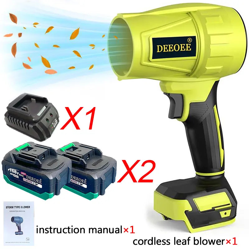 DEEOEE Turbo Jet Blower, Cordless Dust Air Blower, Portable Super Power Leaf Blower, Handheld Car Dust Cleaning Drying, Snow Removal, Outdoors